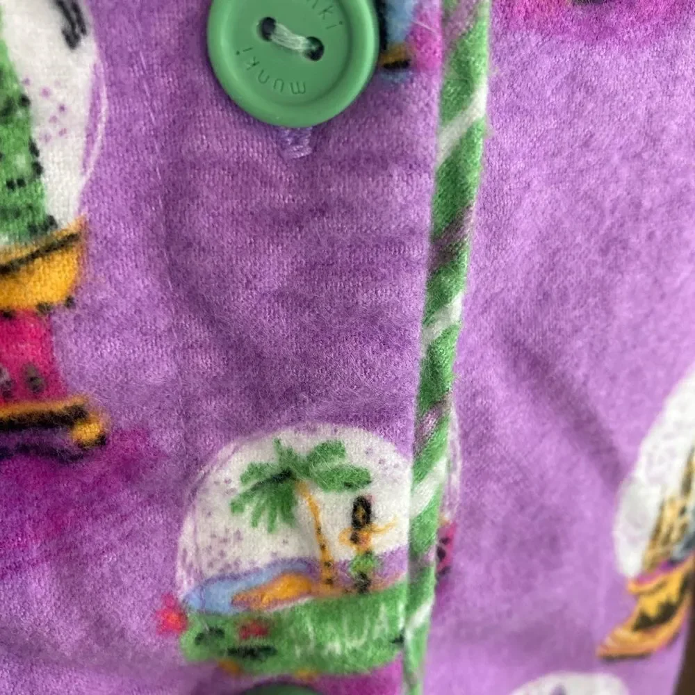 Munki Munki snow globes of famous places magical pj top extra soft flannel